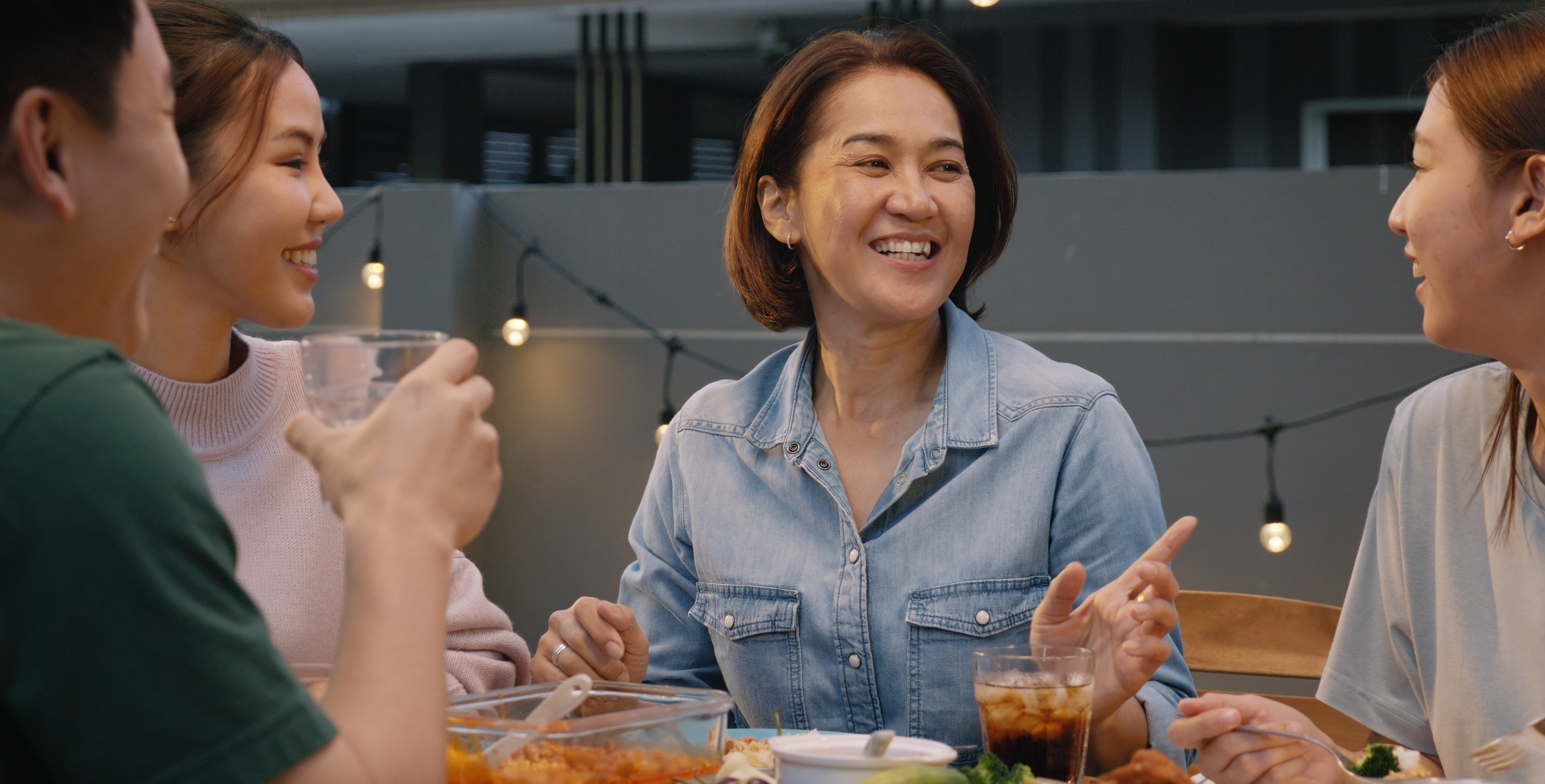 Illustrative patient image discussing treatment with care team